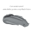 Textură nămol anticelulitic Black Detox cu particule de cărbune vegetal
