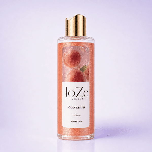 Ulei glitter Bellini Glow Ulei de corp iluminator Glitter IoZe Milano, flacon 200ml